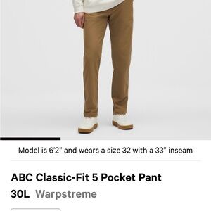 Men's Classic-Fit Pants - khaki